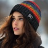 Bunte Schafwoll-Strickmtze mit Innenfutter Round Cap - Art.-Nr. 1004 (Foto 23408)
