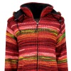 Geftterte Strickjacke aus Wolle Art.-Nr. 610 / handgestrickte Jacke (Foto 2520)