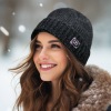 Schafwollmtze mit Innenfutter Mod. Round Cap - Art.-Nr. 1004 - Anthrazit (Foto 23411)