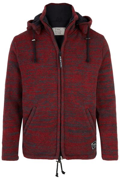 Übergangs-Schafwoll-Strickjacke mit Innenfutter aus Baumwoll-Fleece - Art.-Nr. 855 Übergangs-Schafwoll-Strickjacke mit Innenfutter aus Baumwoll-Fleece - Art.-Nr. 855