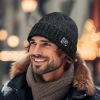 Schafwollmtze mit Innenfutter Mod. Round Cap - Art.-Nr. 1004 - Anthrazit (Foto 23412)