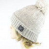 Schafwoll-Pudelmtze mit Innenfutter Art.-Nr. 1015 - Farbe: Beige (Foto 10111)