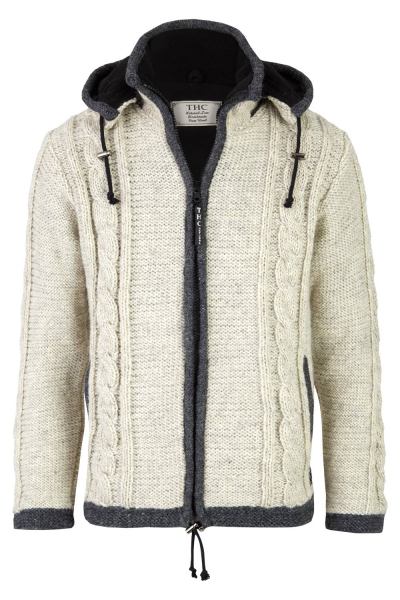 Schafwolljacke Art.-Nr. 850 mit Zopfdesign Schafwolljacke Art.-Nr. 850 mit Zopfdesign