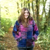 Patchwork-Strickjacke aus Schafwolle - Art.-Nr. 805 (Foto 17880)